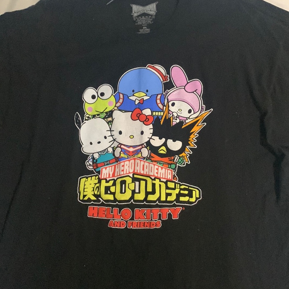 My Hero Academia Boku No Hero Acedamia MHA BNHA anime merch sanrio graphic tee